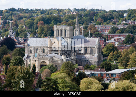 Le centre-ville de Winchester hampshire england uk go Banque D'Images