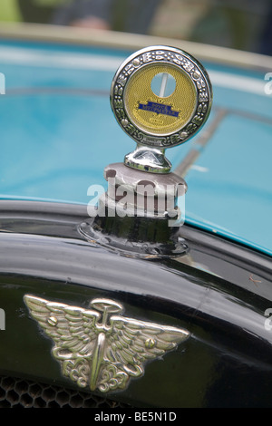 Boyce Motometer manomètre température montées sur le capot Banque D'Images