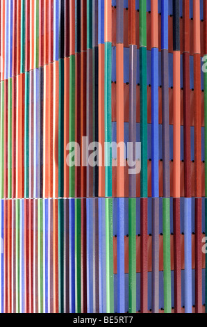 Façade du musée Brandhorst de Munich, détail, Haute-Bavière, Bavaria, Germany, Europe Banque D'Images