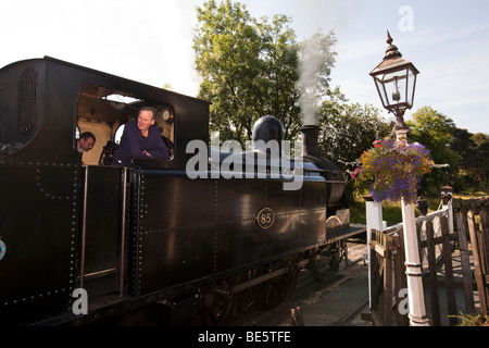 Royaume-uni, Angleterre, dans le Yorkshire, Keighley et Worth Valley Steam Railway, Oakworth Station, Taff Vale aucune locomotive 85 Banque D'Images