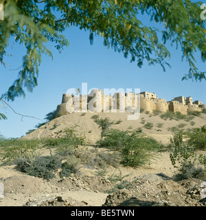 Fort de Jaisalmer, citadelle fortifiée ville du désert, au Rajasthan, désert du Thar, Inde Banque D'Images
