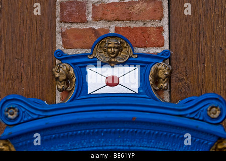 Ancienne boîte aux lettres à la place du marché, Hildesheim, Basse-Saxe, Allemagne, Europe Banque D'Images