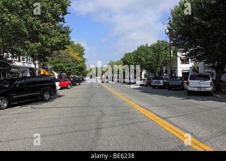 Main Street, Westhampton Beach, Long Island, NY Banque D'Images