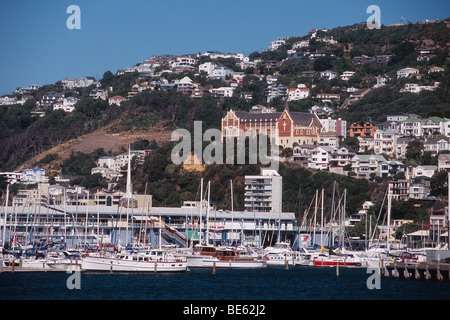 New Zealand - North Island - Wellington-Yacht / Mt Victoria Harbour Banque D'Images