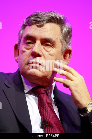 Le premier ministre Gordon Brown le 20 septembre 2008 Manchester Central Manchester en Angleterre Banque D'Images