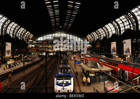 La gare centrale de Hambourg, 1905, Hambourg, Allemagne, Europe Banque D'Images