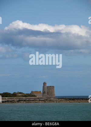 Tour et forteresse de Vauban sur l'Ile de Tatihou, Normandie, France Saint Vaast La Hougue Banque D'Images