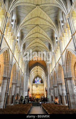 La cathédrale de Southwark, de l'intérieur, de la cathédrale et de la collégiale de Saint Sauveur et Saint Mary Overie, London, England, United Kingd Banque D'Images