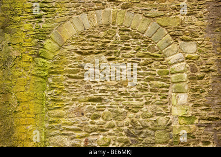 Détails de l'ancienne abbaye de saint Mathieu et ruines en Bretagne, Finistère, France Banque D'Images