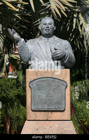 Statue de Sir Milo Butler Broughton à Nassau aux Bahamas Banque D'Images