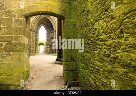 Détails de l'ancienne abbaye de saint Mathieu en ruines bretagne Finistère, France Banque D'Images