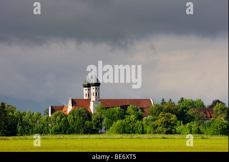 Kloster Monastère Benediktbeuern, district de Bad Toelz-Wolfratshausen, Bavaria, Germany, Europe Banque D'Images