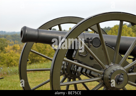 Guerre civile américaine Cannon à la guerre civile au Fort Boonesboro, Kentucky, USA Banque D'Images