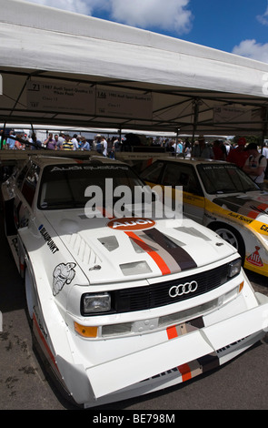 Audi Sport quattro S1 Pikes Peak dans le paddock à Goodwood Festival of Speed Banque D'Images