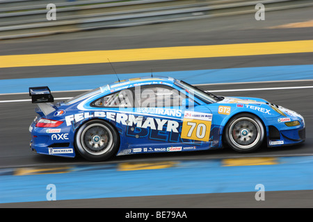 24 Heures du Mans 2009 - Porsche 911 GT3 N°70 Banque D'Images