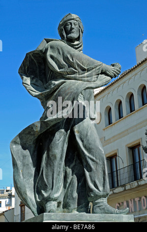 Monument, guerrier, Moros, Cristianos, Maures, chrétiens, Plaza del Arco, carré, Caravaca de la Cruz, ville sacrée, Murcia, Spai Banque D'Images
