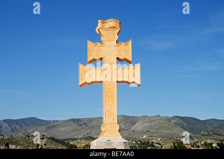 Symbole, paysage, sanctuaire de la Vera Cruz, Santurio, sanctuaire de la vraie croix, Caravaca de la Cruz, ville sacrée, Murcia, Banque D'Images