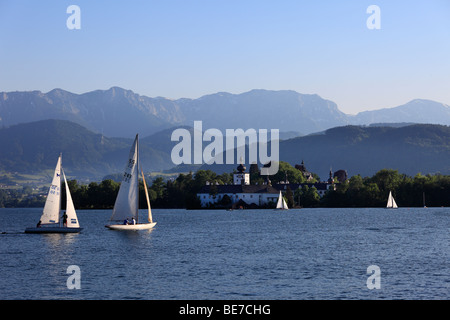 Château Seeschloss ort à Gmunden, lac de Traun, Salzkammergut, Haute Autriche, Autriche, Europe Banque D'Images