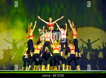 Afficher la matinee des meilleurs, Internationales Deutsches la gymnastique, Gymnastique International Festival 2009, festival hall, Fra Banque D'Images