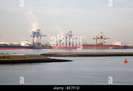 L'industrie lourde, Port de Rotterdam, Holland Banque D'Images