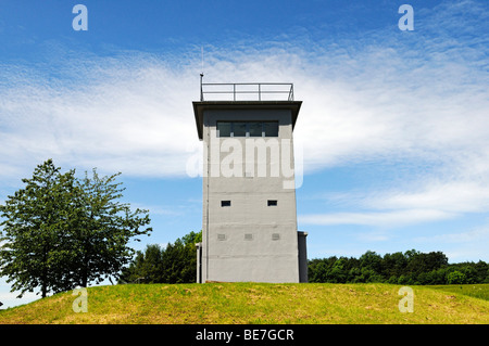 Musée et monument à la frontière à l'ancienne tour Katharinenberg inner-frontière allemande, Thuringe, Allemagne, Europe Banque D'Images