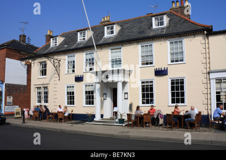 Le Crown Hotel et Restaurant, Southwold, Suffolk, Angleterre, Royaume-Uni. Banque D'Images