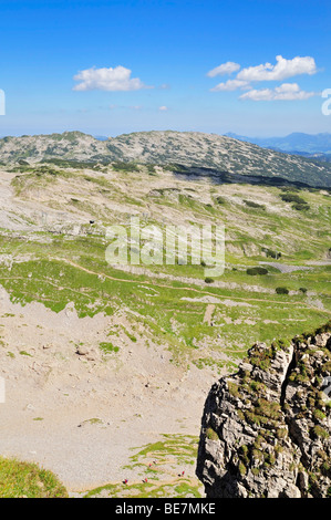 Vue de la montagne Hoher Ifen vers Gottesackerplateau Allgaeu, Alpes, Vorarlberg, Autriche Banque D'Images