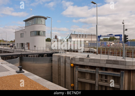 Les trois moulins Lock à Londres Banque D'Images