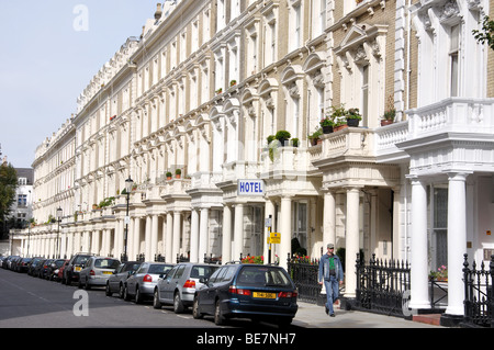 Regency terrasse, Pembridge Gardens, Kensington, London Borough de Kensington et Chelsea, Londres, Angleterre, Royaume-Uni Banque D'Images