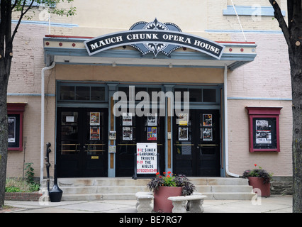 Entrée de Mauch Chunk Opera House,Jim Thorpe, Mauch Chunk, Pocono, en Pennsylvanie, USA Banque D'Images