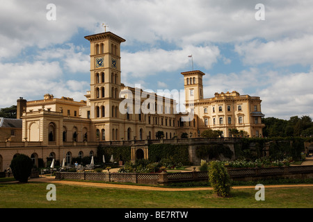 Vues de retraite de vacances de la reine Victoria, Osbourne House sur l'île de Wight Banque D'Images