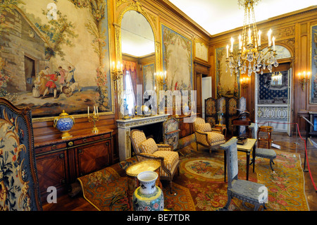 L'intérieur du musée Nissim de Camondo, un bourgeois du 19ème siècle au centre de Paris, France. Banque D'Images