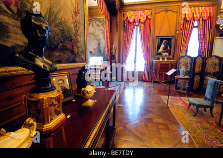 L'intérieur du musée Nissim de Camondo, un bourgeois du 19ème siècle au centre de Paris, France. Banque D'Images