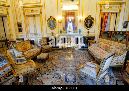 L'intérieur du musée Nissim de Camondo, un bourgeois du 19ème siècle au centre de Paris, France. Banque D'Images