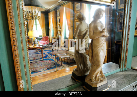 L'intérieur du musée Nissim de Camondo, un bourgeois du 19ème siècle au centre de Paris, France. Banque D'Images