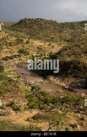 D'Ewaso Nyiro, plateau de Laikipia, Kenya Banque D'Images