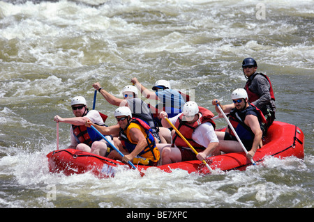 Le Rafting sur la rivière Ocoee dans Polk County, Ohio Banque D'Images