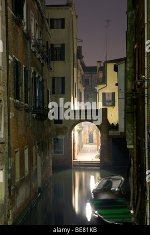 Vue du Ponte del Forner vers Rio de la Torre, Venise, Italie, Europe Banque D'Images