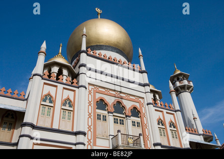 La Mosquée Sultan dans le district de Kampong Glam, à Singapour, en Asie Banque D'Images