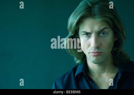 Collecte de l'homme au sourcil, portrait Banque D'Images