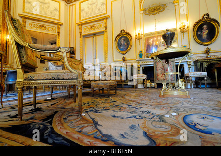 L'intérieur du musée Nissim de Camondo, un bourgeois du 19ème siècle au centre de Paris, France. Banque D'Images