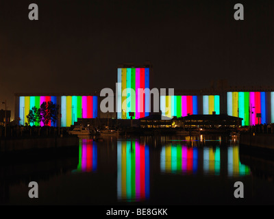 Canada Québec Québec Le Moulin à images, spectacle son et lumière retraçant l'histoire du Québec produit par Robert Lepage Banque D'Images