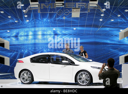 Voiture électrique Opel Ampera au 63. Salon de l'automobile IAA de Francfort/Allemagne, 15.9.2009 Banque D'Images