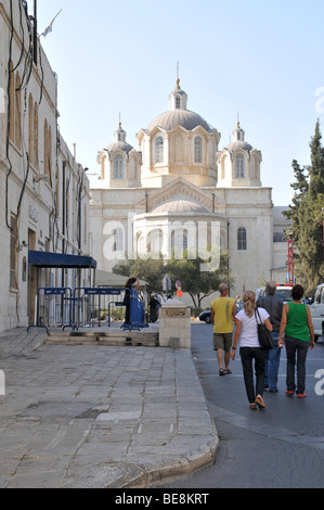 Israël, Jérusalem, la cathédrale Holy Trinity, alias l'Église russe dans le quartier russe construit en l'honneur du prince Nikolaï, Banque D'Images