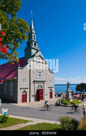 Eglise de St Jean sur l'île d'Orléans, Québec, Canada Banque D'Images