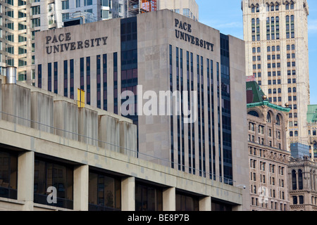 L'Université Pace à New York City Banque D'Images