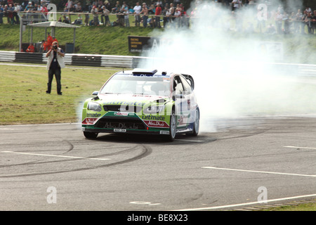 Castle Coombe Rally Day 2009 - pilote WRC Matthew Wilson Banque D'Images