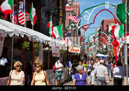 Fête de San Gennaro Festival dans la Petite Italie de New York City Banque D'Images