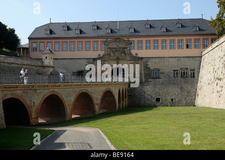 Ancienne maison du Commandant, citadelle de Petersberg, Erfurt, Thuringe, Allemagne, Europe Banque D'Images