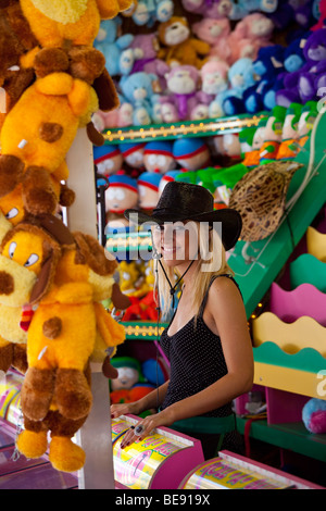 Jeu de carnaval, à la fête de San Gennaro Festival dans la Petite Italie de New York City Banque D'Images